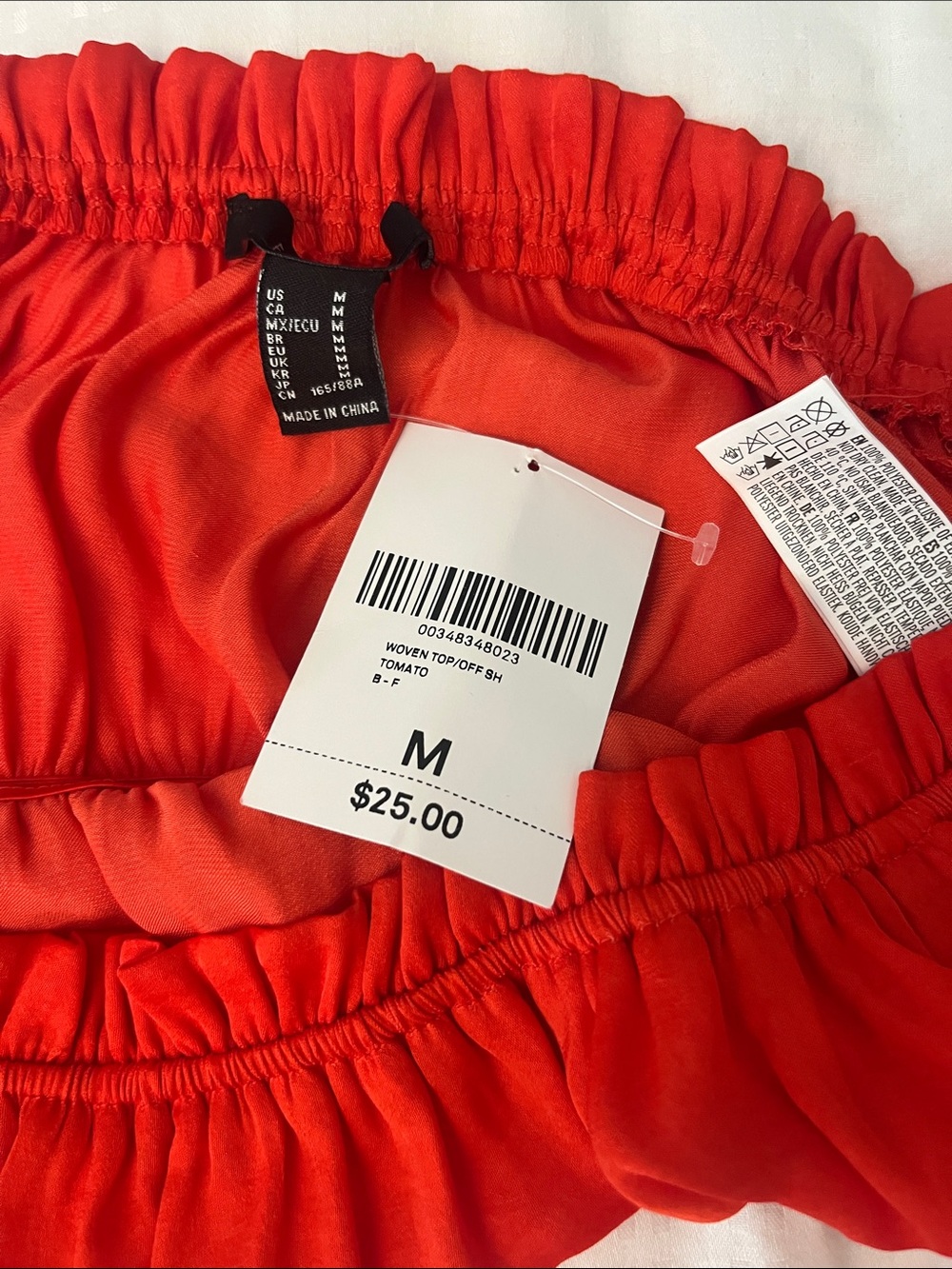 Red cropped top - Picture 2 of 2